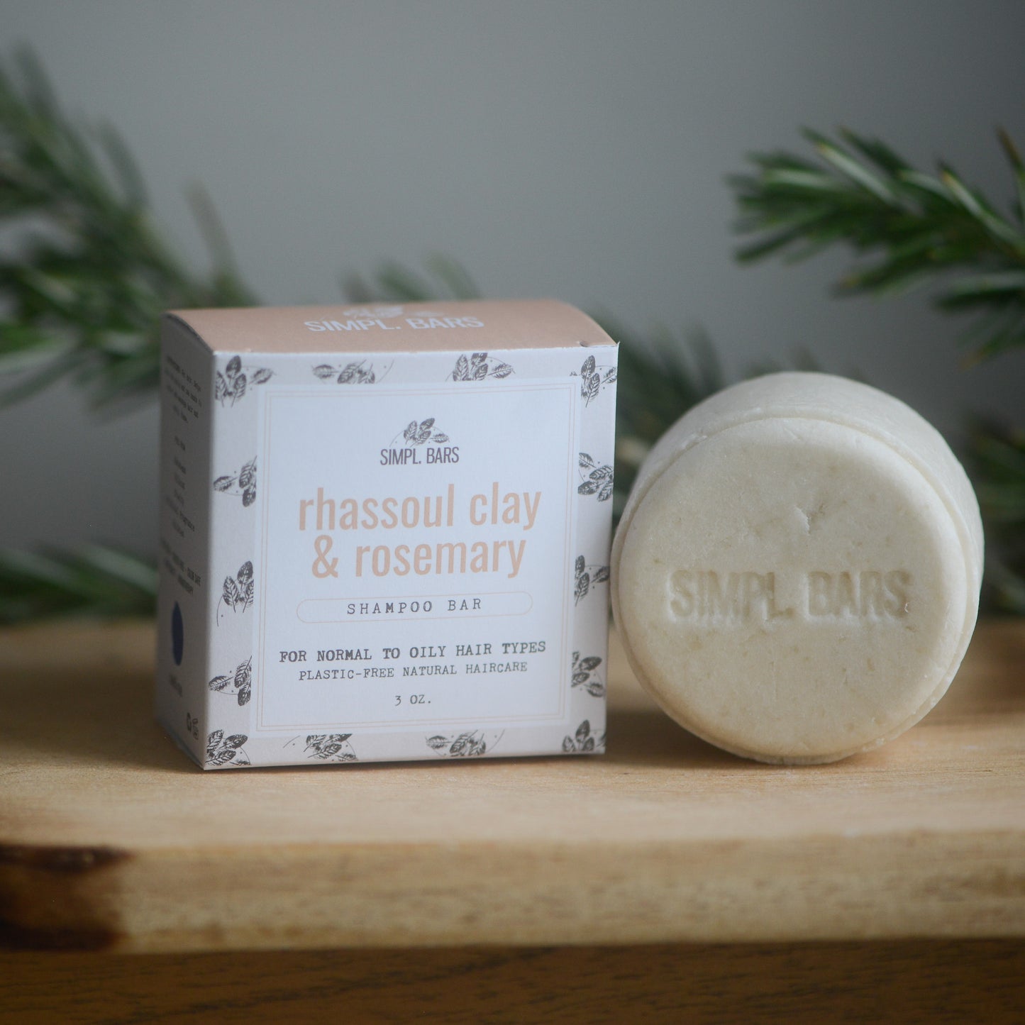 Rosemary and Rhassoul Clay / Normal & Oily Hair Shampoo For Volume & Hair Growth