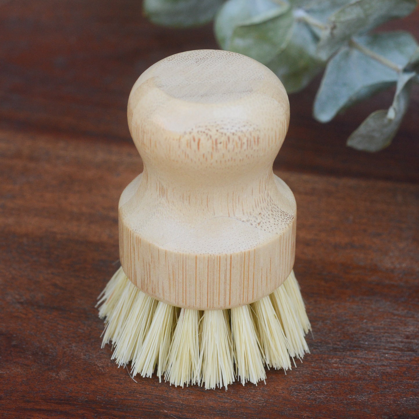 Bamboo Pot Scrubber Brush